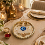8 Inch Beads Evil Eye Pooja Thali